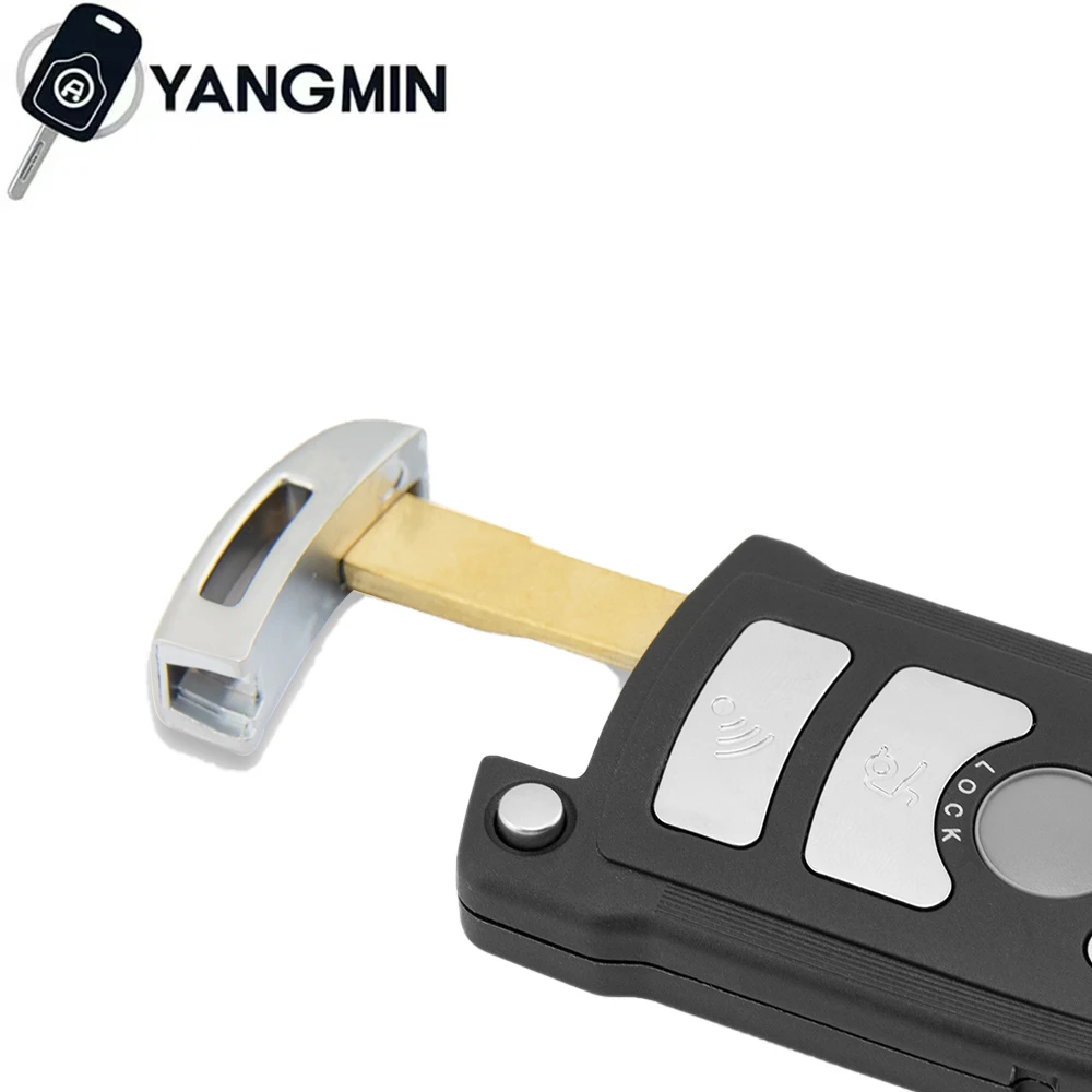 4 Tasten Fernschlüsselanhänger 315/315LP/433 MHz/868 MHz für BMW 7 SERIE E65 E66 mit CHIP ID46 7945 CAS1 System HU92 UNCUT Balde Auto