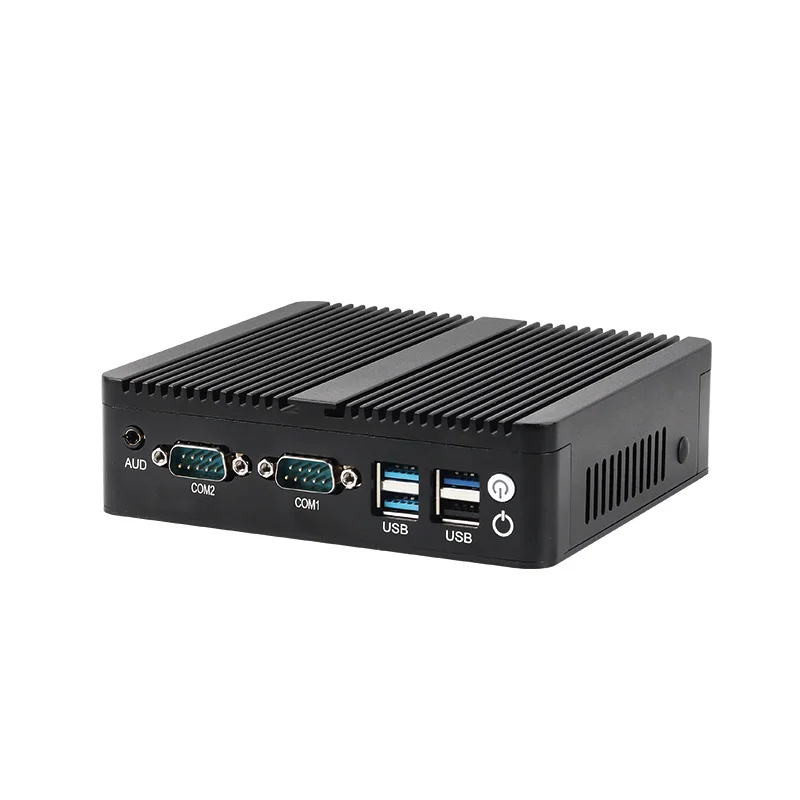 Fanless Mini Industrial PC Intel N150 2x Serial Ports RS232 2x Ethernet 2xHDMI 1xDP 6xUSB WiFi 4G SIM Slot Windows11/10 Linux