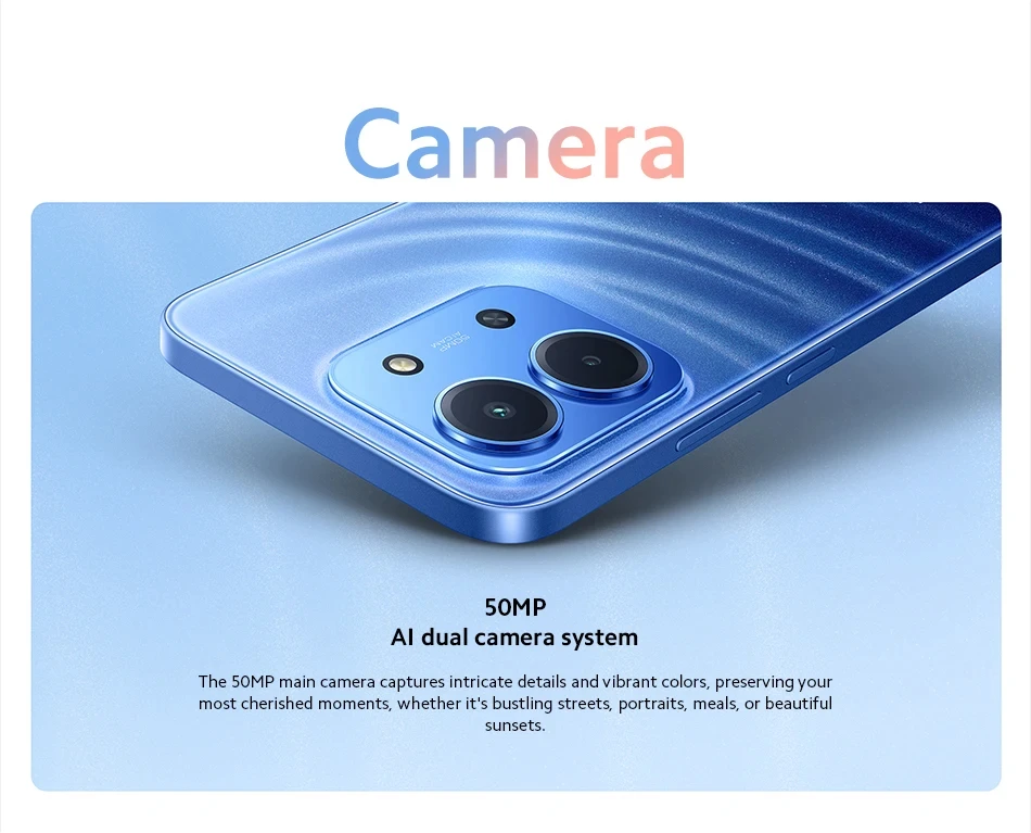 Gobal Version Xiaomi Redmi 15C Smartphone 6.9" MediaTek Helio G81-Ultra CPU 6000mAh Battery 50MP Camera