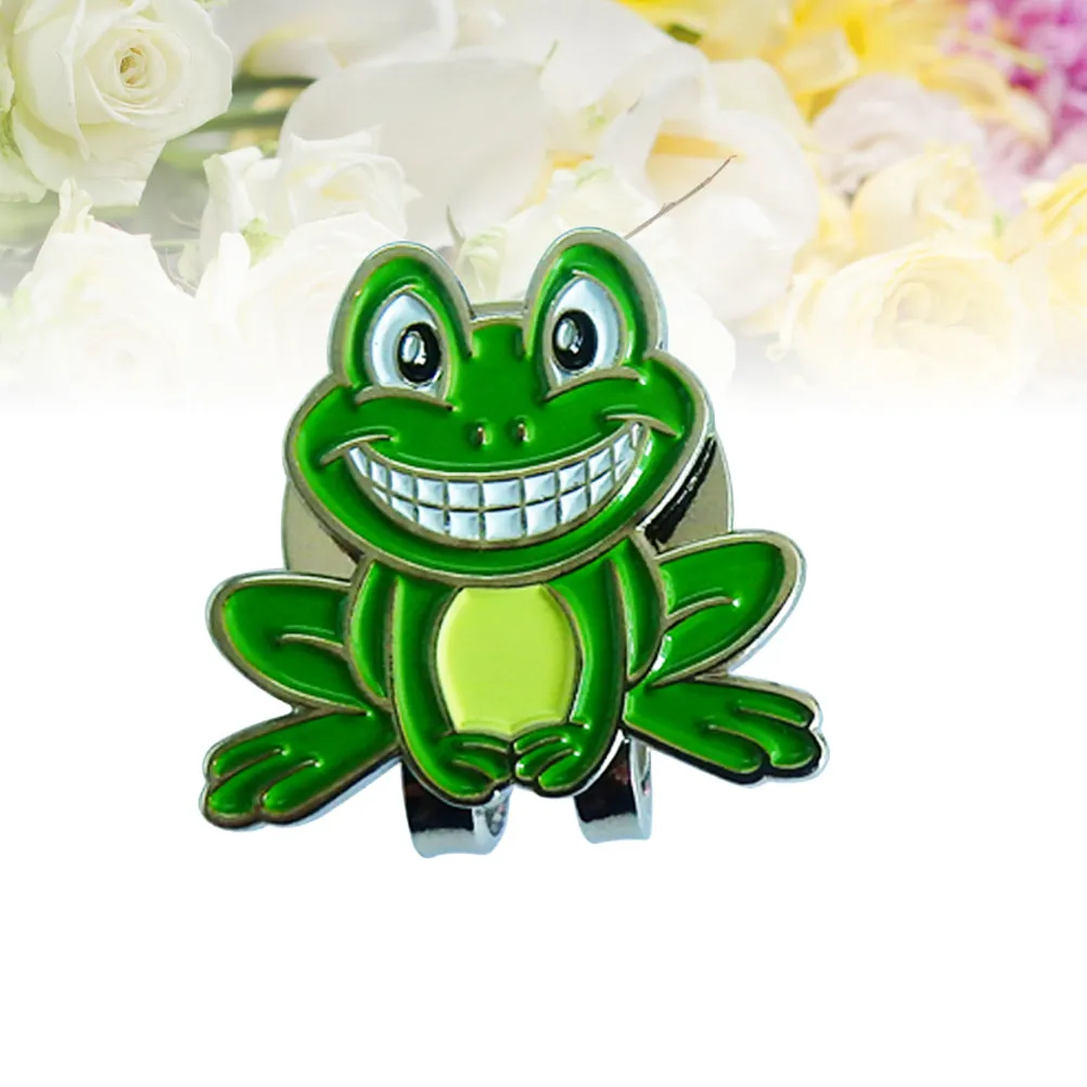2Pcs Alloy Ball Markers Hat Clip for Golfers Strong Magnet Secure Fit on Belts Visors Perfect Gift for Friends Family