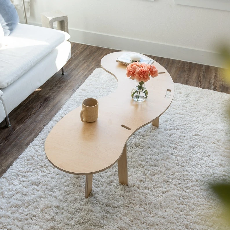 &c Modern Design Wooden Coffee Table Tea Table Living Room Furniture