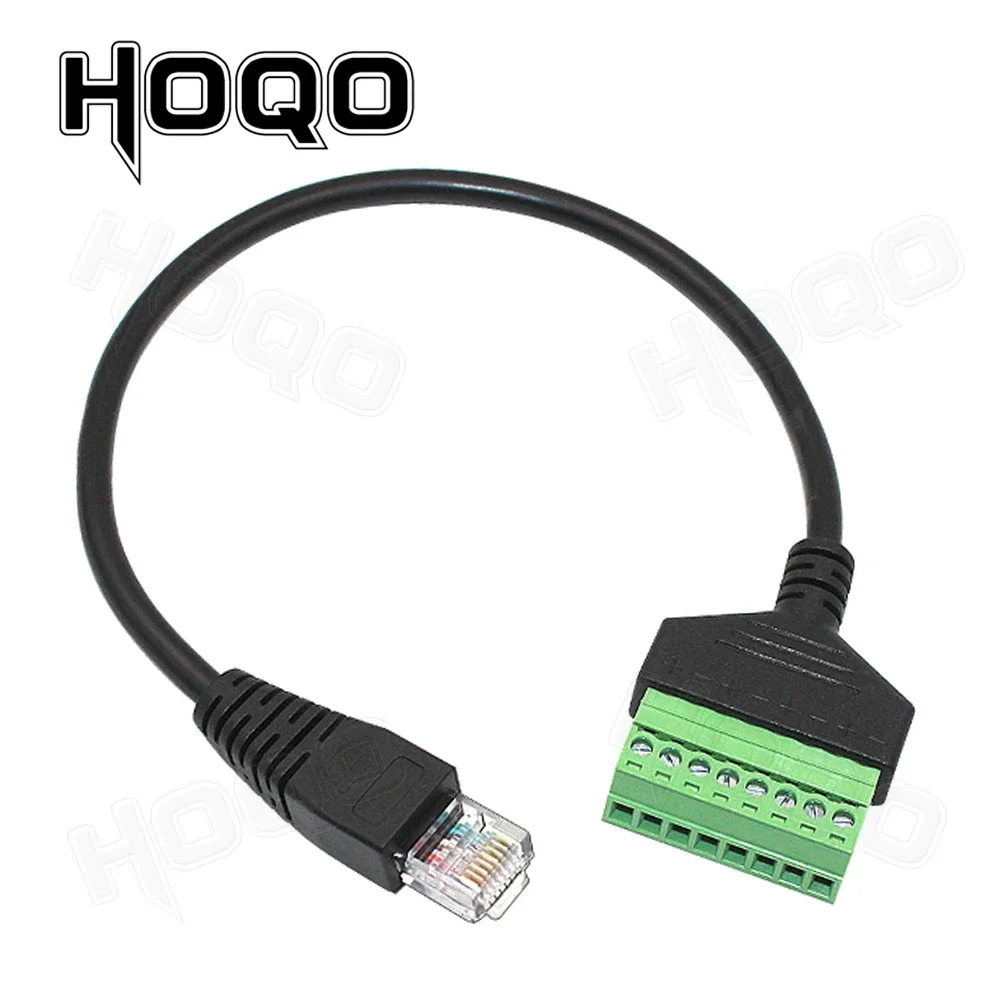 4 pezzi RJ45 femmina a 8 pin morsettiera