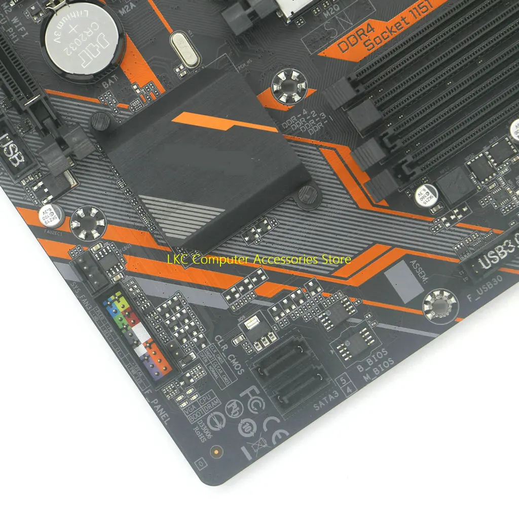 Imagem -05 - Gigabyte-placa-mãe Usada B365m Placa-mãe Aorus Elite 100 Testado Suporte Matx B365 Ddr4 Lga1151 Usb3.1 B365