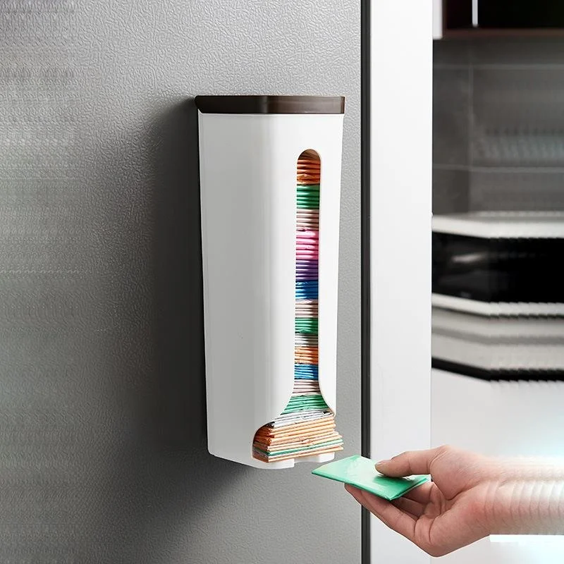 プラスチック製ショッピングバッグオーガナイザー収納ボックスゴミ袋ラックシンプルデザイン家庭用収納家具日本製ジュエリーボックス