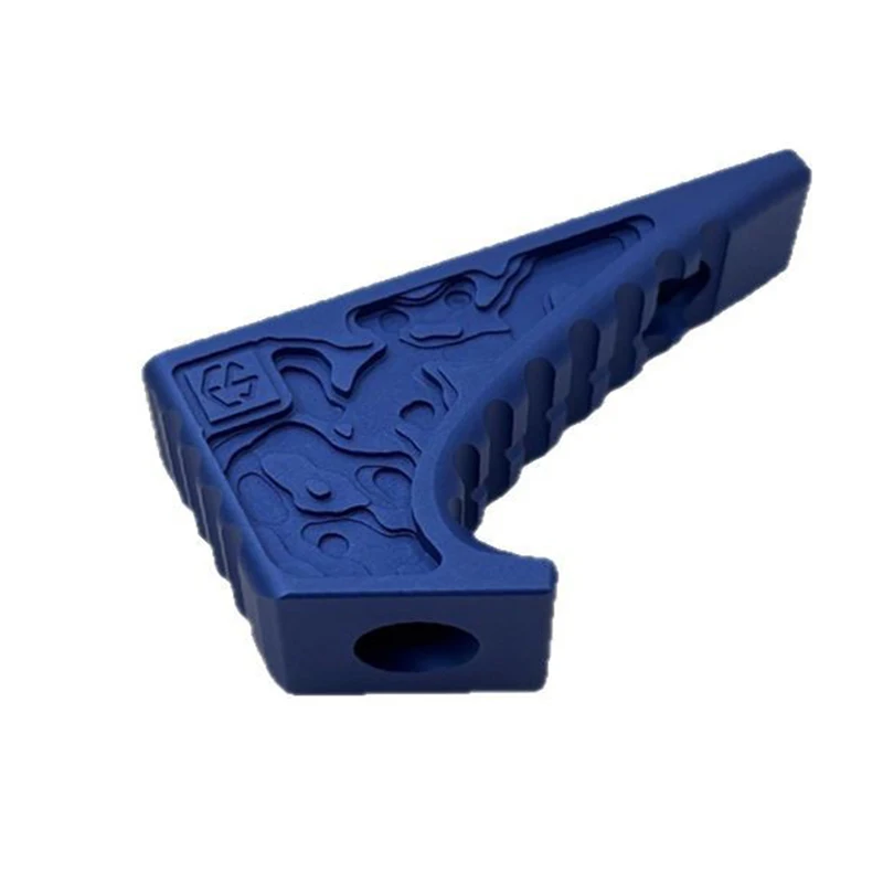 

OEM Custom Precision Metal Fabrication Services Blue Engineering Plastic Shaped Handle