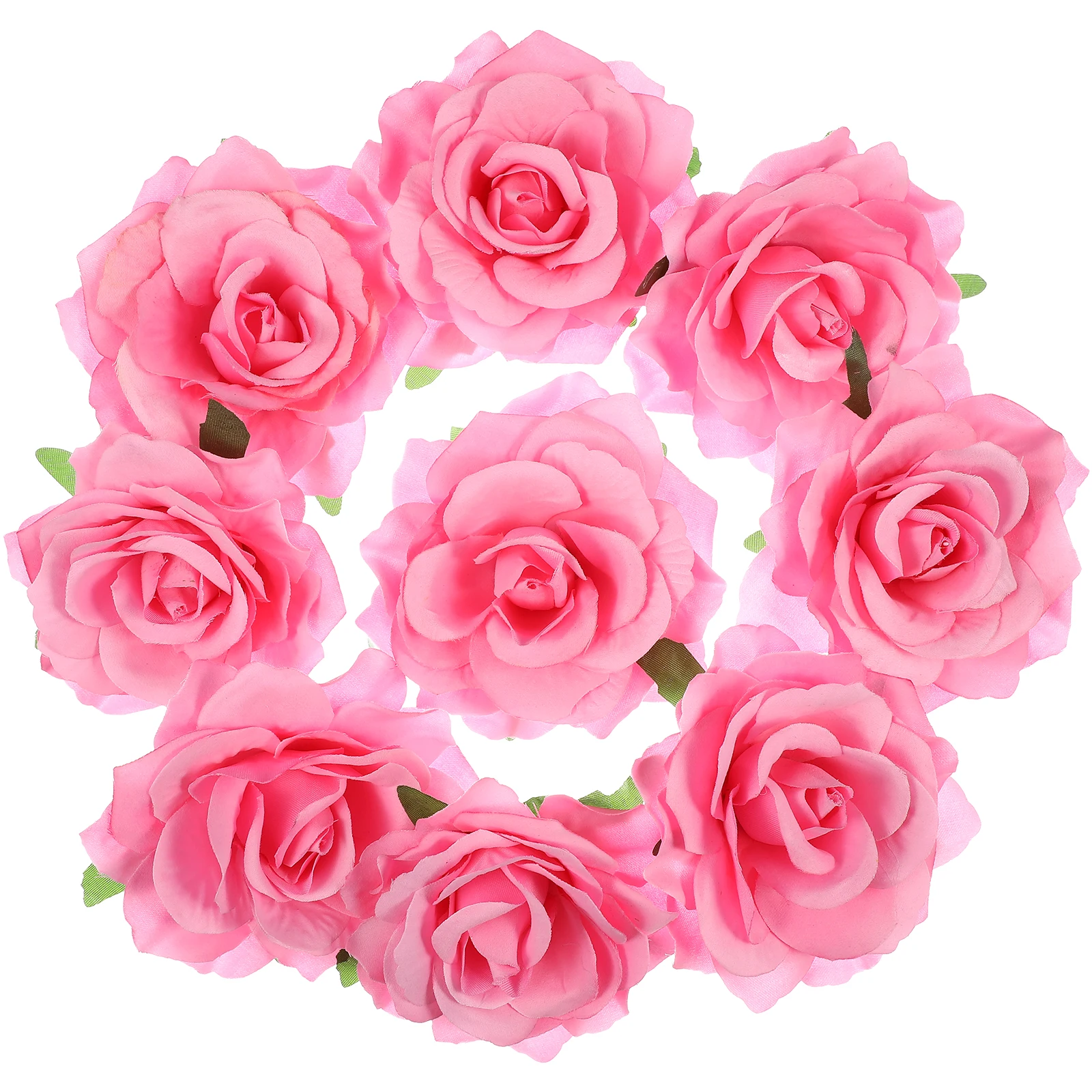 

9Pcs Rose Flower Brooch Pins Realistic Fabric Clips Versatile Hairpins for Brides Weddings Parties Hairpin Head Pieces