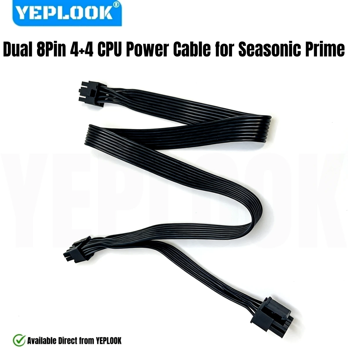 Dual CPU Power Cable for Corsair RM-x, 2x 8Pin 4+4Pin for Corsair RM1000x, RM850x, RM750x, RM650x, RM550x Series Modular Powers
