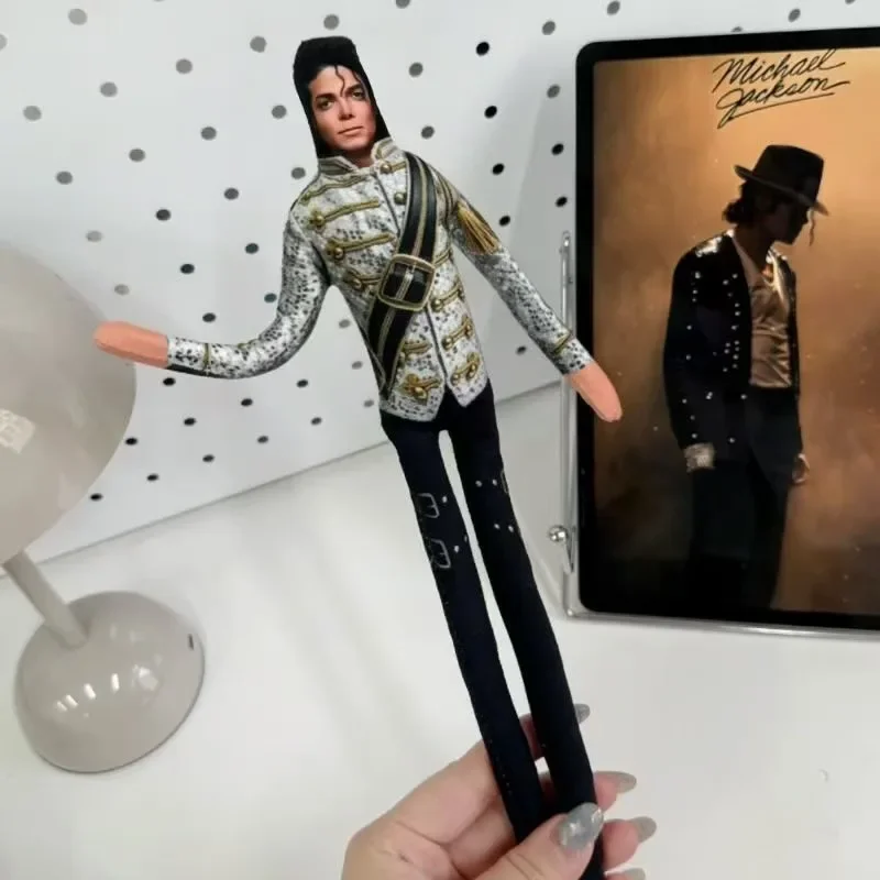 Neuer Stil Michael Jackson Cosplay Prop Puppe Plüsch Gefüllte Figur Zimmerdekoration Abstrakte Bewegliche Gelenke Requisiten Geschenk – Detail 4