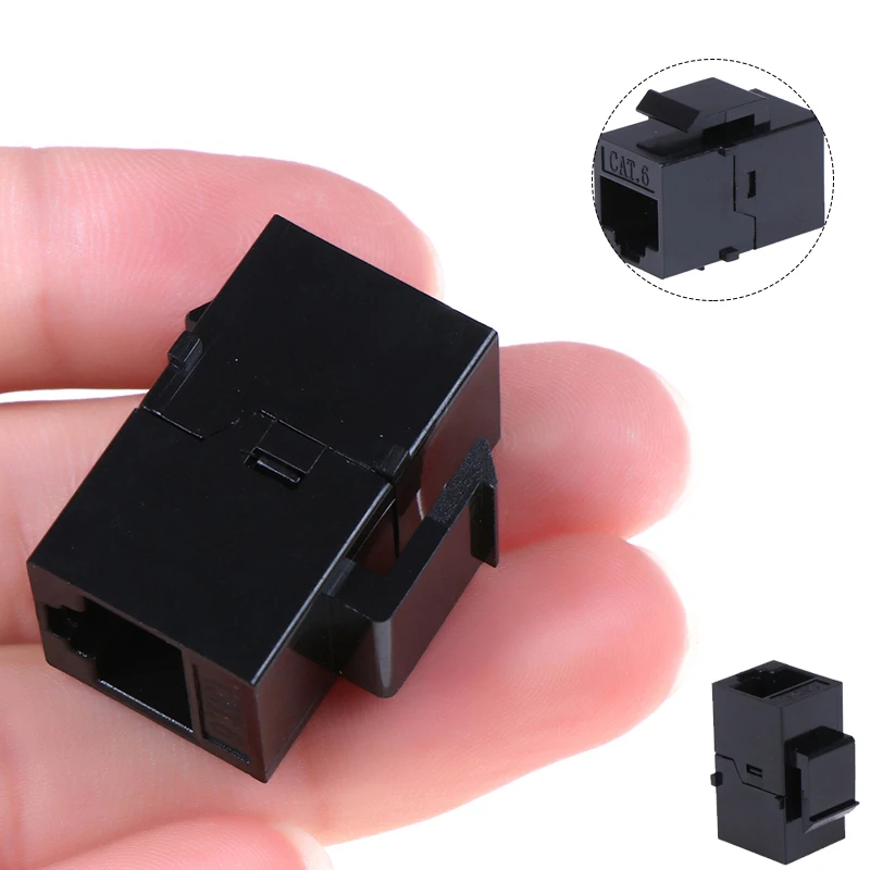 1pcs RJ45 Female To UTP Cat5e CAT6 Keystone Jack Inline Coupler Connector Adapter Accessories