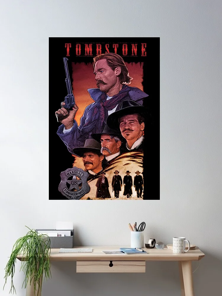 2Style Choose Tombstone Movie, Art Print Silk Poster Home Wall Decor