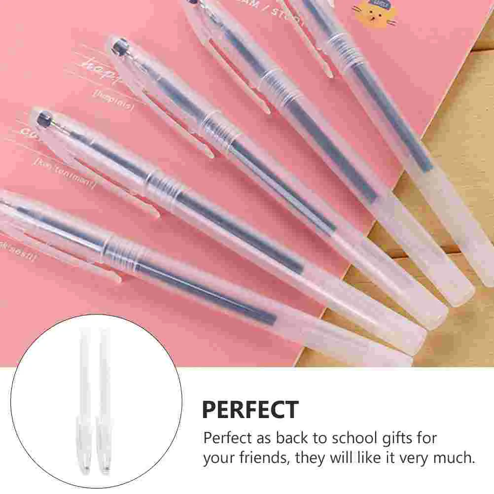 100 pièces stylo vide coquilles support crayon papeterie école étui Tubes d'encre cadeau supports transparents conception ergonomique