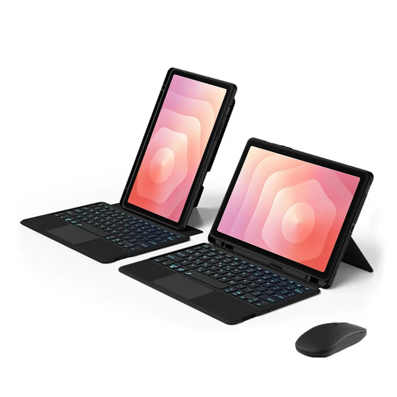 

Магнитный съемный чехол для клавиатуры для Samsung Galaxy Tab S11, 11-дюймовый чехол X730 X736B с подсветкой, клавиатура, трекпад, слот для карандашей