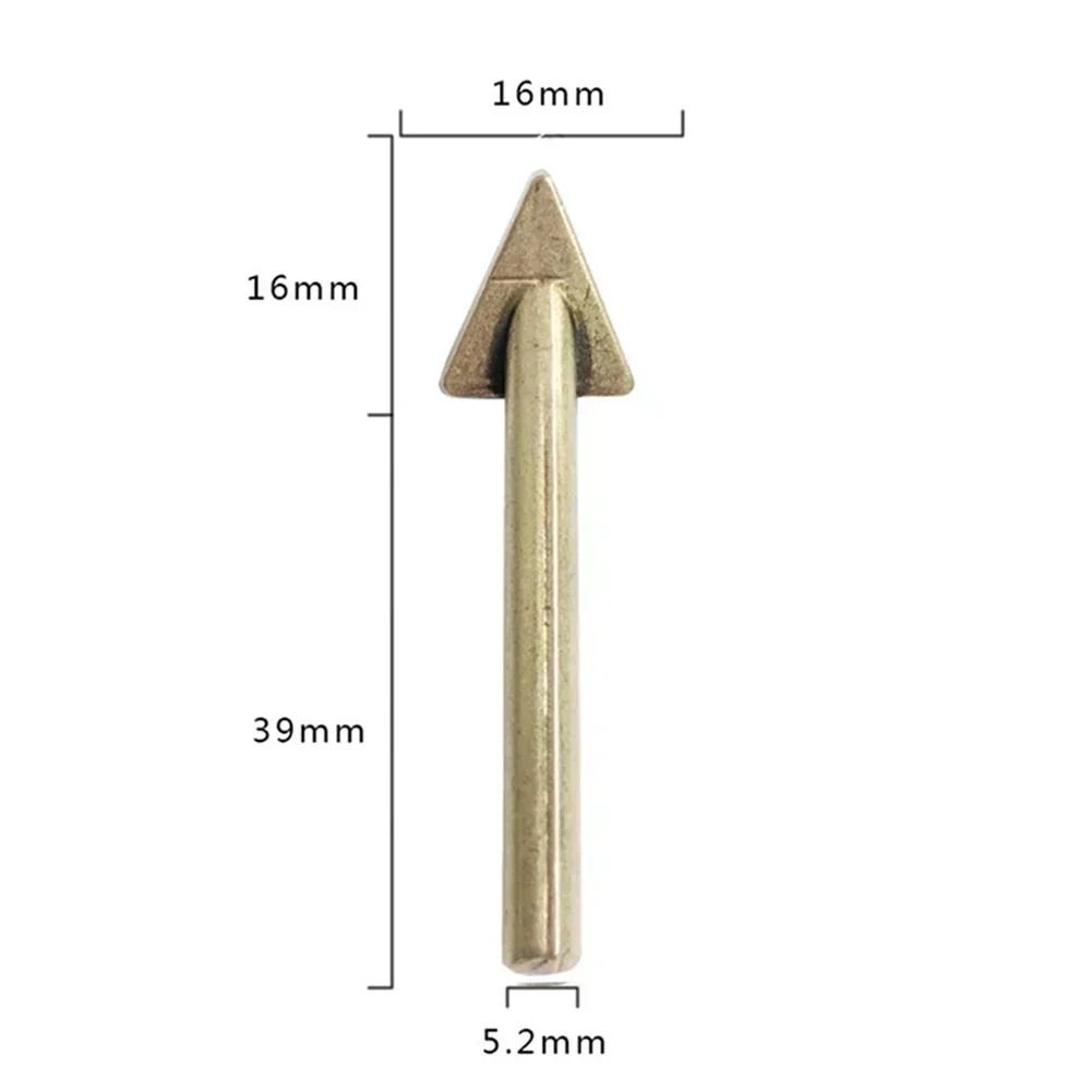 1pc Plastic Welder Soldering Iron Tips Plastic Repair Triangular Copper Smoothing Head Welding Tips For 60 Watt Plastic Welding