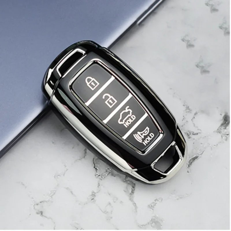 3/4/5 Buttons Car Key Case Cover Keychain for Hyundai I30 Ix35 KONA Encino Solaris Azera Grandeur Ig Accent Santa Fe Palisade