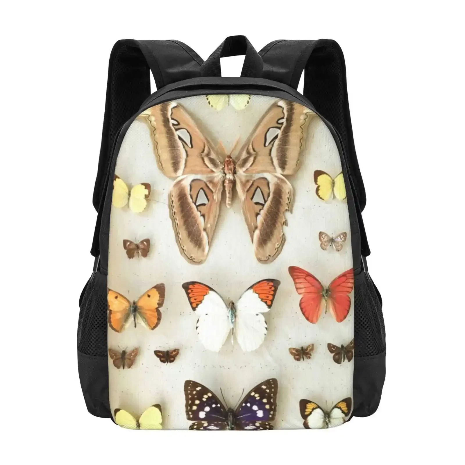الفراشات والعث رائجة البيع حقيبة مدرسية على ظهره حقائب الموضة الفراشات العث أجنحة الحشرات نمط خمر جميلة جميلة