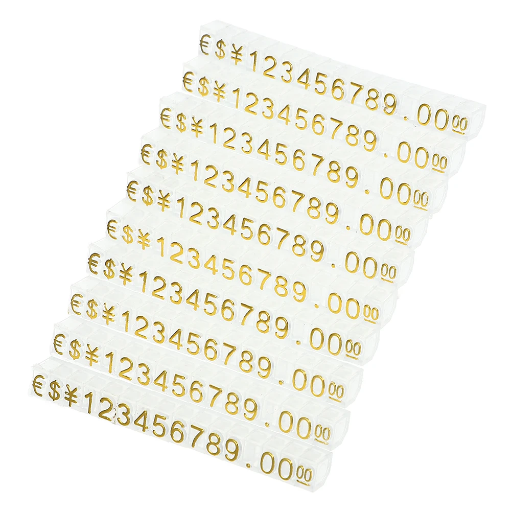 

Price Tags for Jewelry Watches 10 Strings Small Pricing Label Stand Display Abs Retail Counter Price Display Cube