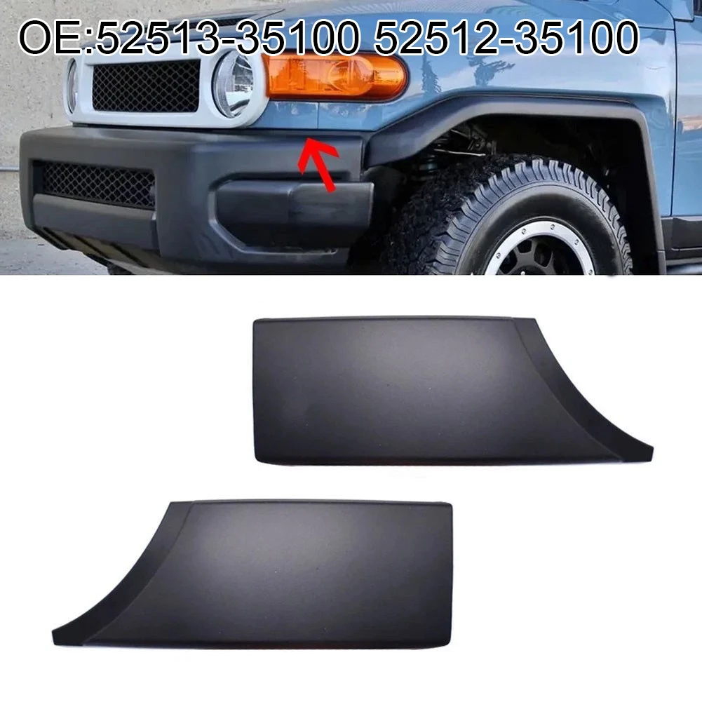 2pcs Headlight Filler Trim Extension Panel Grille Bumper Filler Trim For Toyota For FJ For Cruiser 2007-14