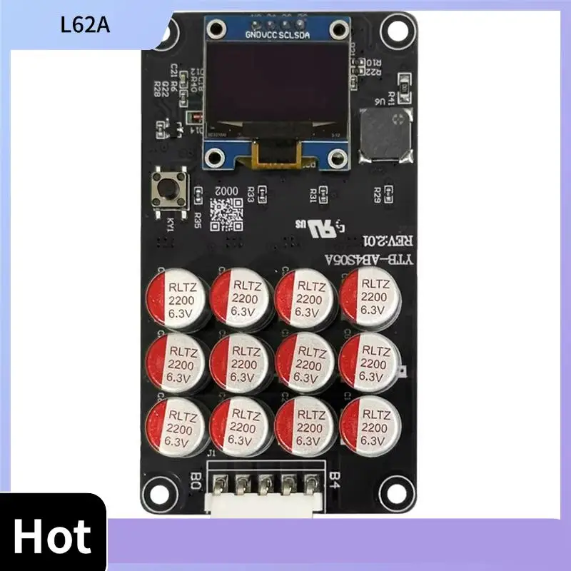 

L62A Battery Capacitor Balancer 5.5A 4S 12V Active Lithium Battery Balancer With OLED Screen For Li-/Lifepo4 NCA
