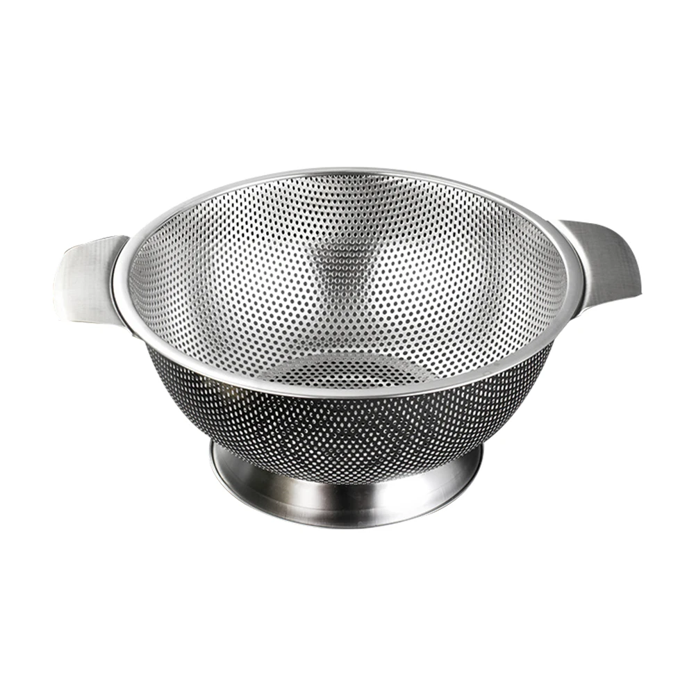 

Stainless Steel Drainage Bowl Multi Use Fruit Vegetable Washer Compact Kitchen Tool Supply Draining Container