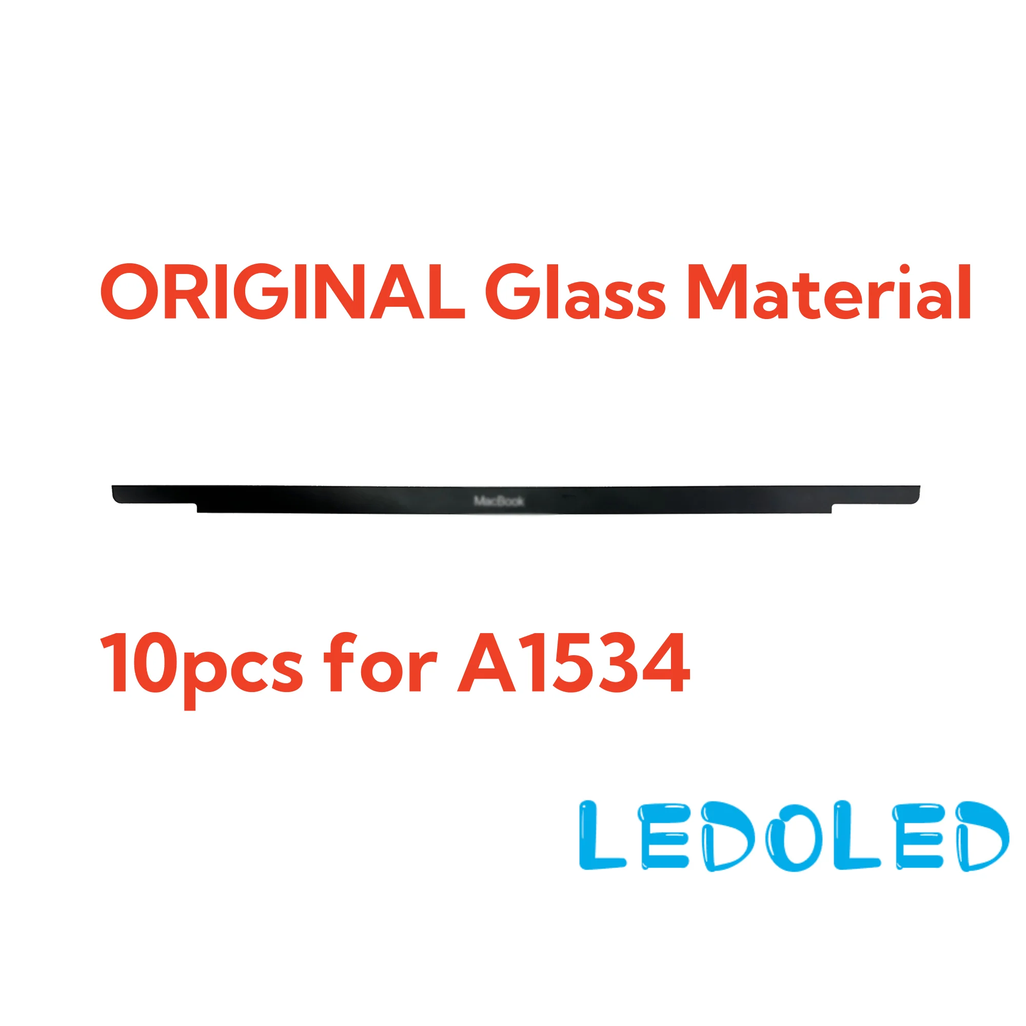 

Original LCD Screen 10pcs Trim Logo Bezel Cover Glass EMC 2746 EMC 2991 EMC 3099 for Macbook Retina 12" 2015-2017 A1534