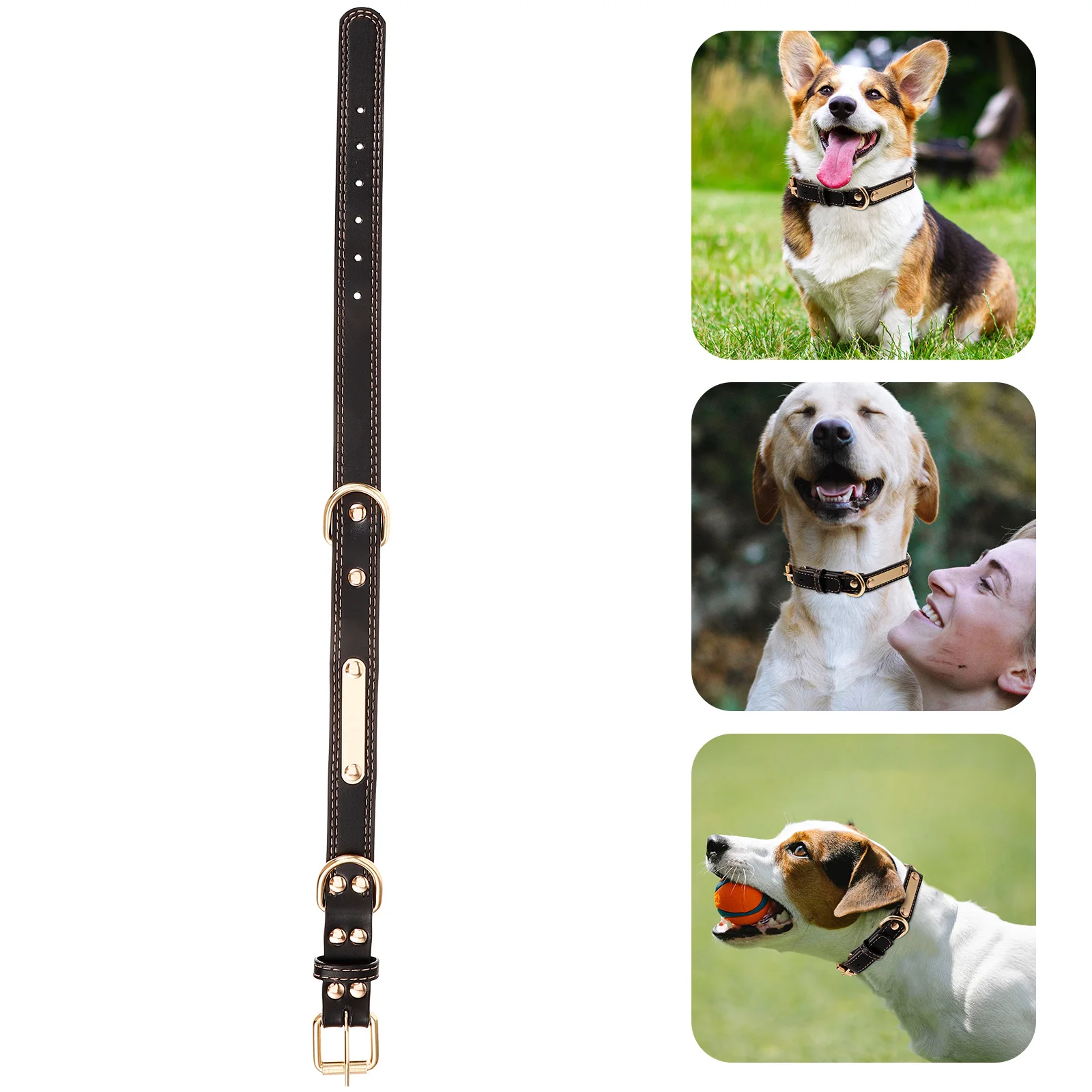 

Customizable Engraved Dog Soft Adjustable Padded Pet Collar For Puppy Cats Durable Wear-Resistant Stylish Design