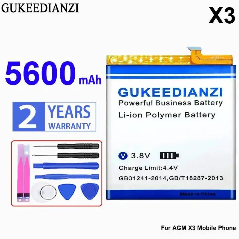 

Premium Replacement For Agm X3 Mobile Phone Battery 5600Mah