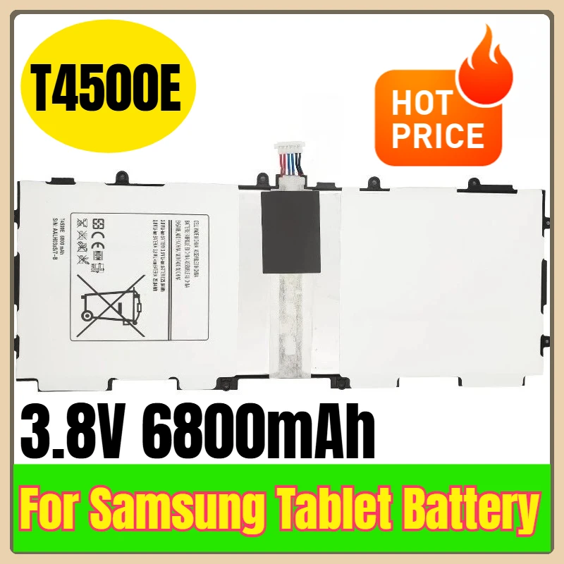 T4500E 3.8V 6800mAh بطارية الجهاز اللوحي لسامسونج غالاكسي تاب 3 10.0 P5220 P5210 P5220