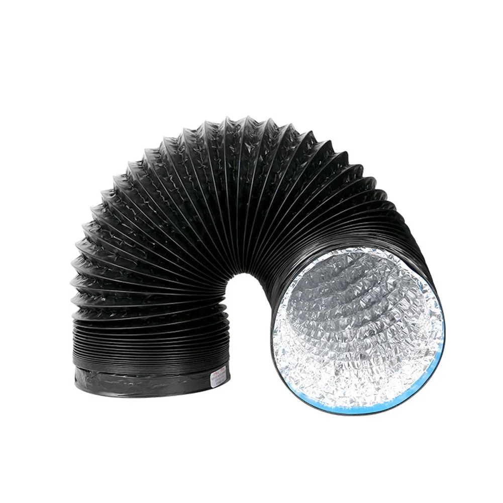 PVC 알루미늄 호일 환기 파이프, 주방 배기 효율적인 덕트, 공기 제거 및 설치 유연성 향상