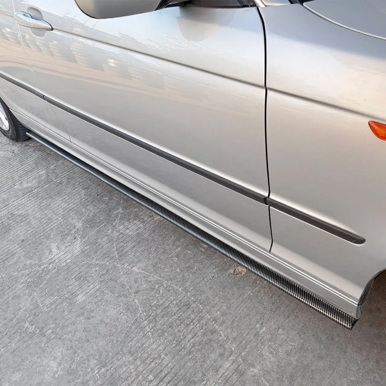 Car Side Skirts For BMW M3 E46 M Sport 4 Door 98-05 Bumper Diffuser Front Spoiler Trim Decorative Auto Body Kits Car Accessories view 5
