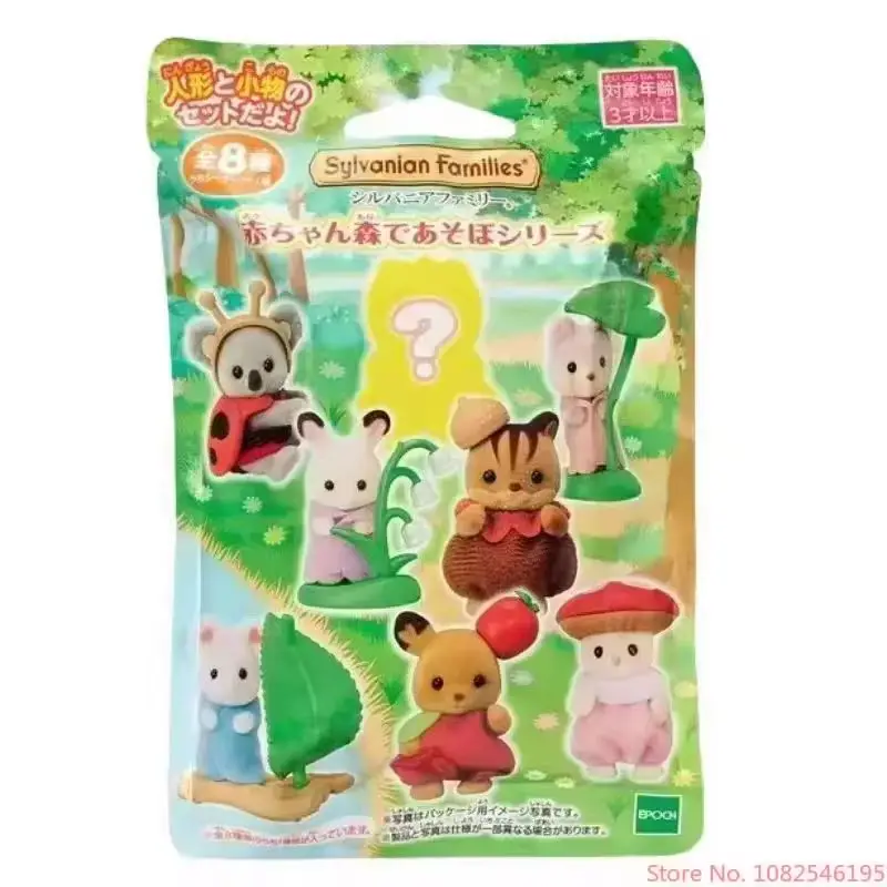 Anime Sylvanian Forest Blind Box, Magia, Kawaii, Acampar, Bolo, Boneca de Vestir, Enfeites do quarto, Famílias, Presente do brinquedo de Natal