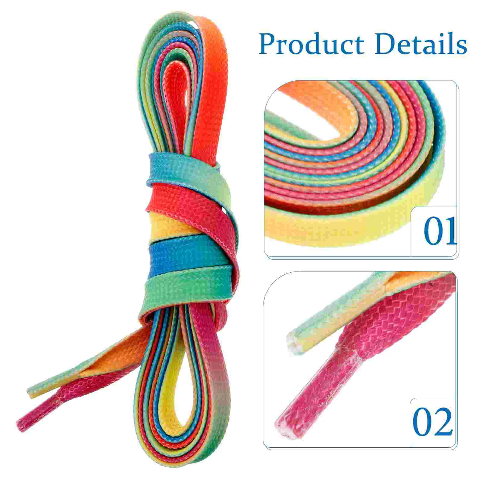 ฮอกกี้ Shoelaces อุปกรณ์เสริมสเก็ต Roller Skates กีฬาแบนเปลี่ยนตกแต่งโพลีเอสเตอร์