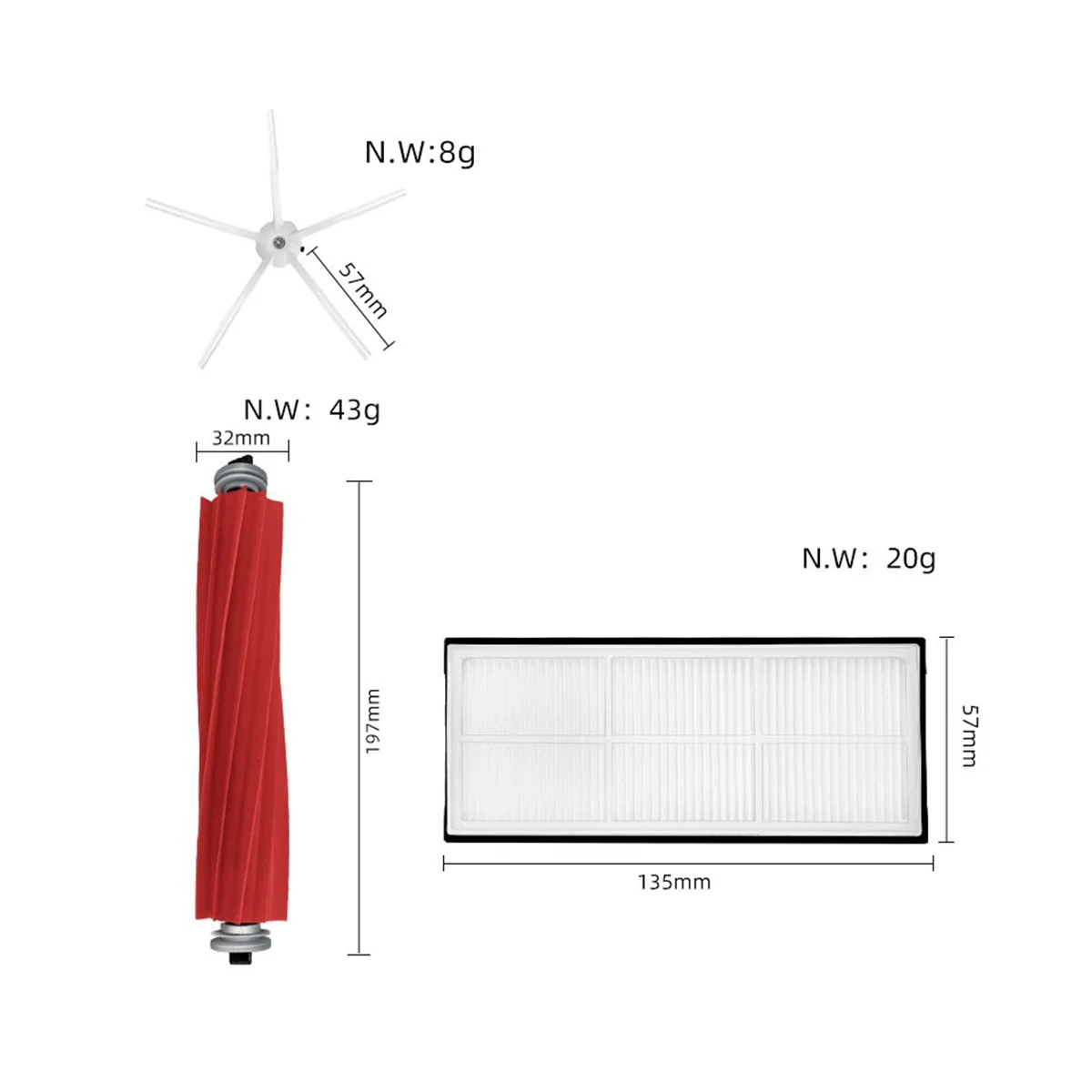 Voor S7 MaxV S7 MaxV Plus S7 MaxV Ultra G10S Pro Robotstofzuigeraccessoires,A