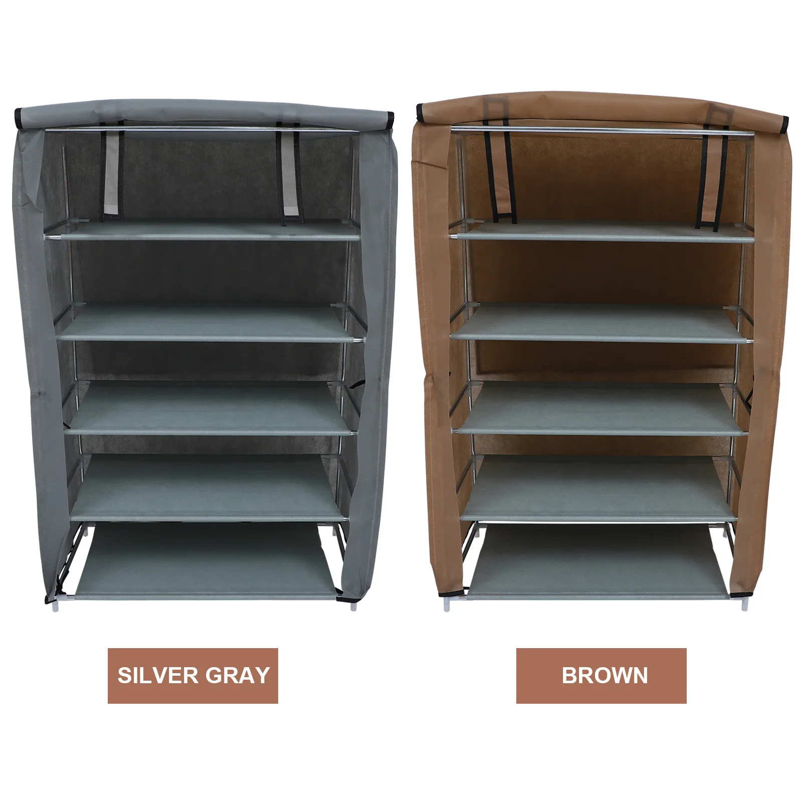 

Dust-Proof 5-Layer Shoe Storage Cabinet Space Saver Organizer Rack for Entryway Closet Garage Dormitory Shoe Cabinet