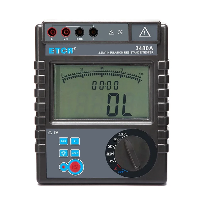 ETCR3480A Insulation Resistance Tester Digital 5000V