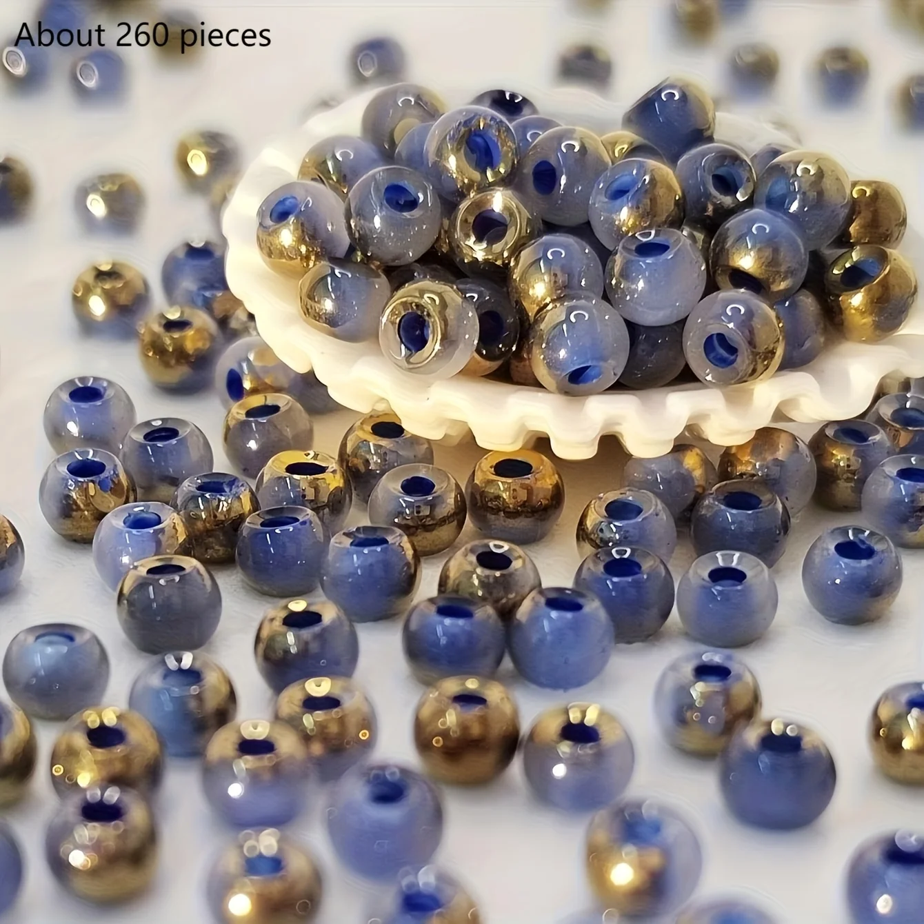 DIY handgemaakte sieradenmaterialen met ronde kralen, kleurrijke kralen, accessoires voor het maken van armbanden, oorbellen en kettingen
