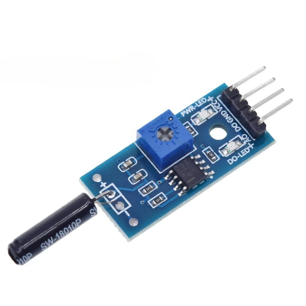 Vibration Sensor Module Normally Opened Type SW18010P Vibration switch alarm sensor module for Arduino