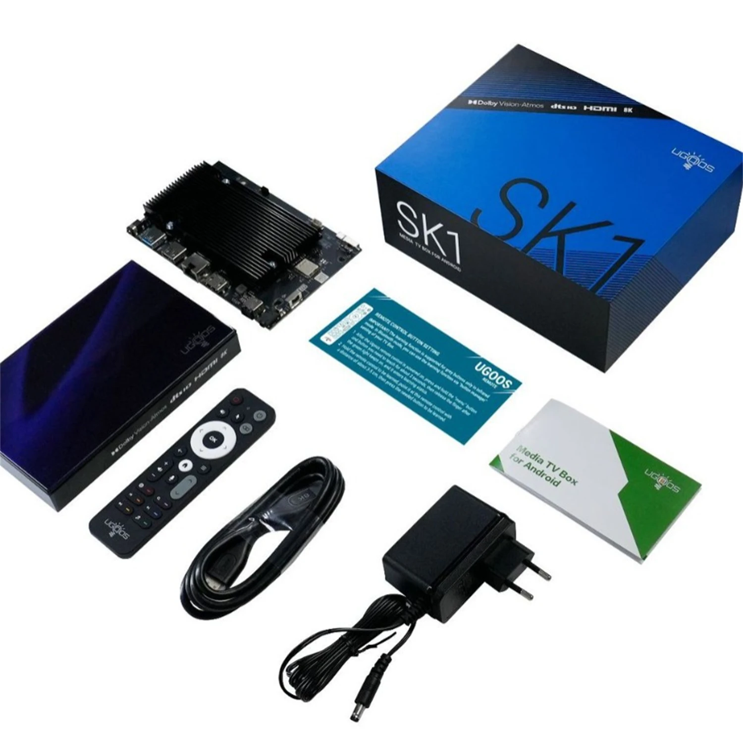

Ugoos SK1 TV Box | Amlogic S928X - K | Android 11 | 8GB + 128GB | 4K Media Player | EU/US/UK Plug