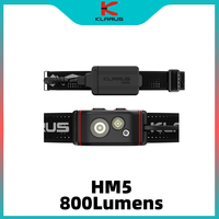 Klarus HM5 800Lumens Lightweight High Output Triple-Light Headlamp