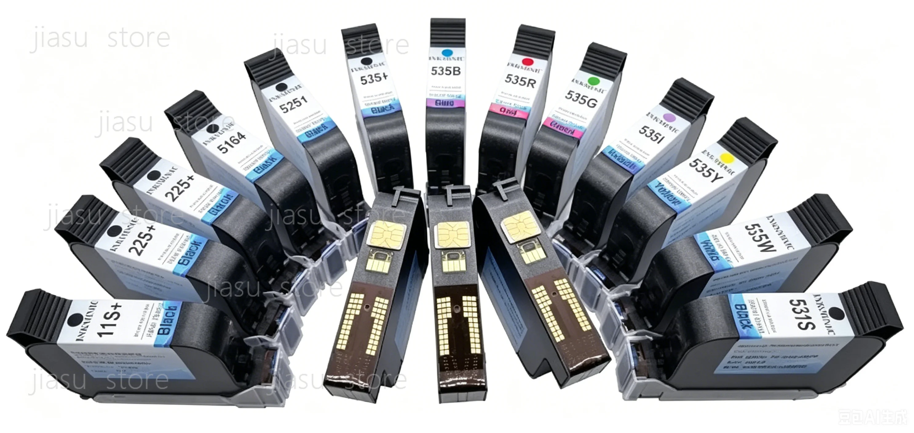 11S+  531S Ink Cartridge F0L13B/IQ800 53S+ for Industrial Inkjet Printer Original 42ml 51645A 45A Black Solvent Based