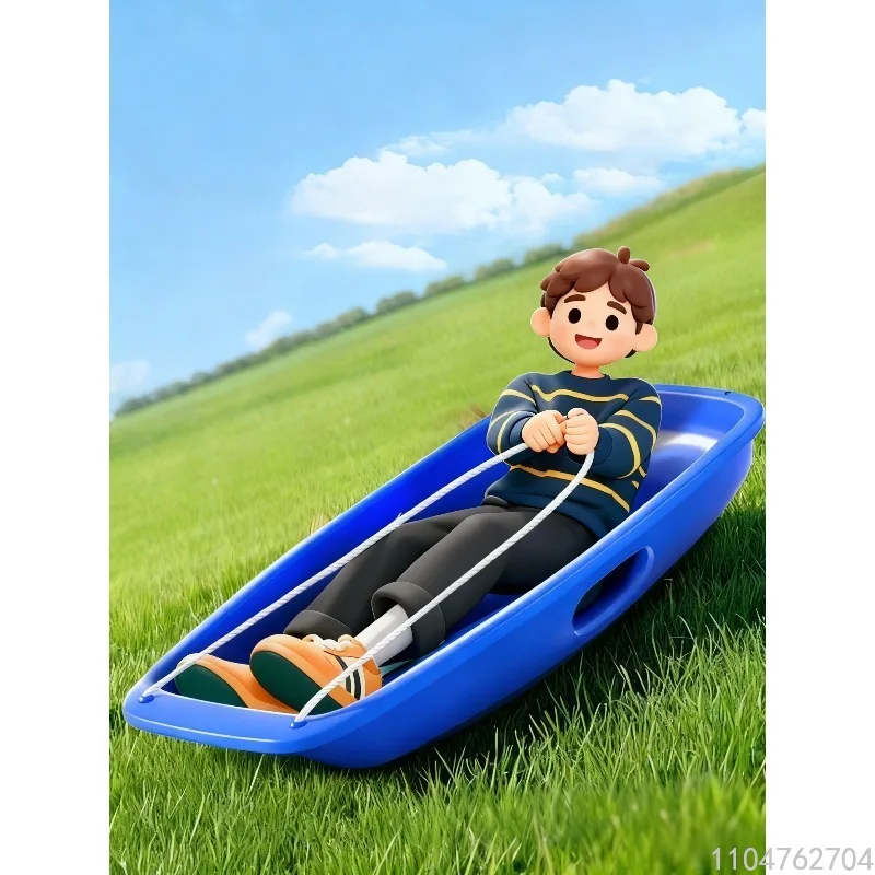 

Лыжная доска для уличной травы — сани для газона с одним/двухместным сиденьем для катания на песком и снежных лыжах