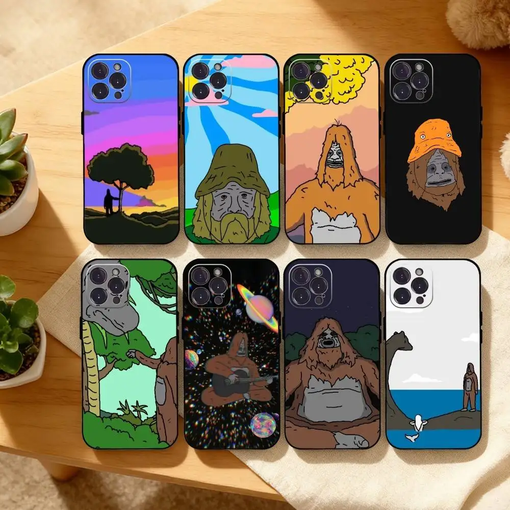 

Toon T-TBLS S-Sassy The S-Sasquatch Phone Case For iPhone17,16,15,14,13,12Plus,Pro Max,XS,5G Soft Silicone Black Cover
