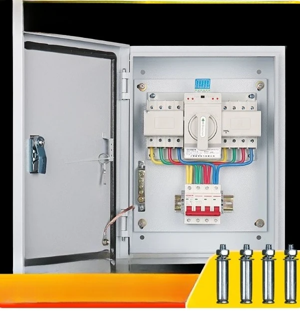 

4P 63A/100A Dual Power Transfer Switch - Three-Phase Four-Wire Automatic Distribution Box for Fire Safety