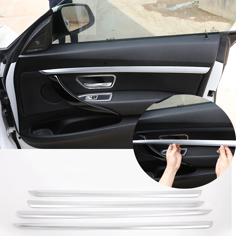 

For BMW 3 Series GT F34 2013-2020 Carbon Fiber Sliver ABS Door Interior Trim Strip Trim Interior Decoration Accessories