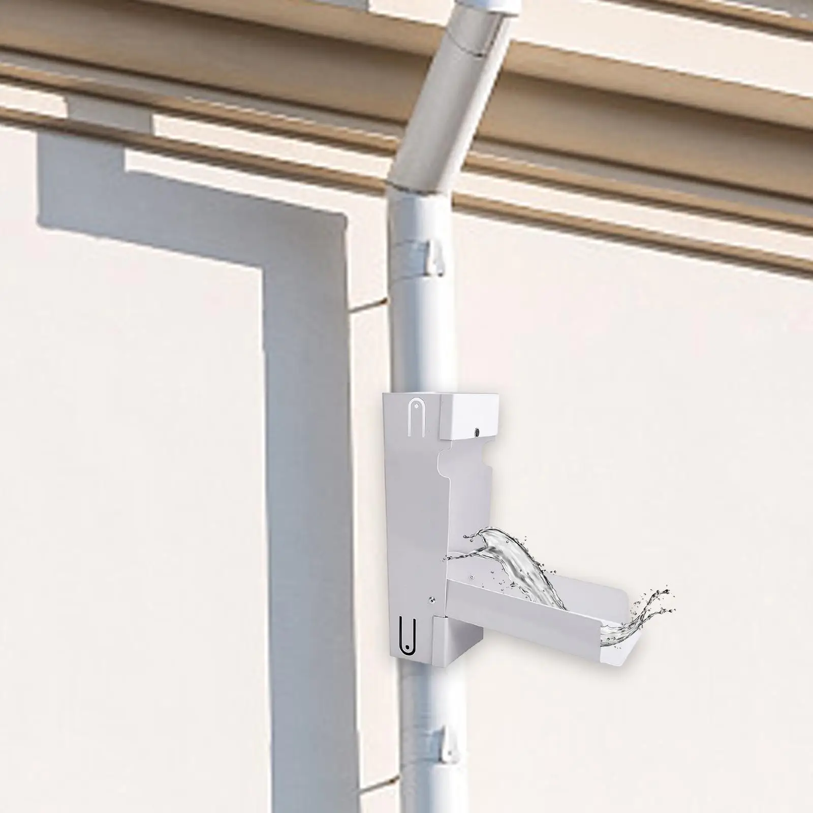 Desviador de colección de agua de lluvia, desviando el agua para jardinería, paisaje y patio