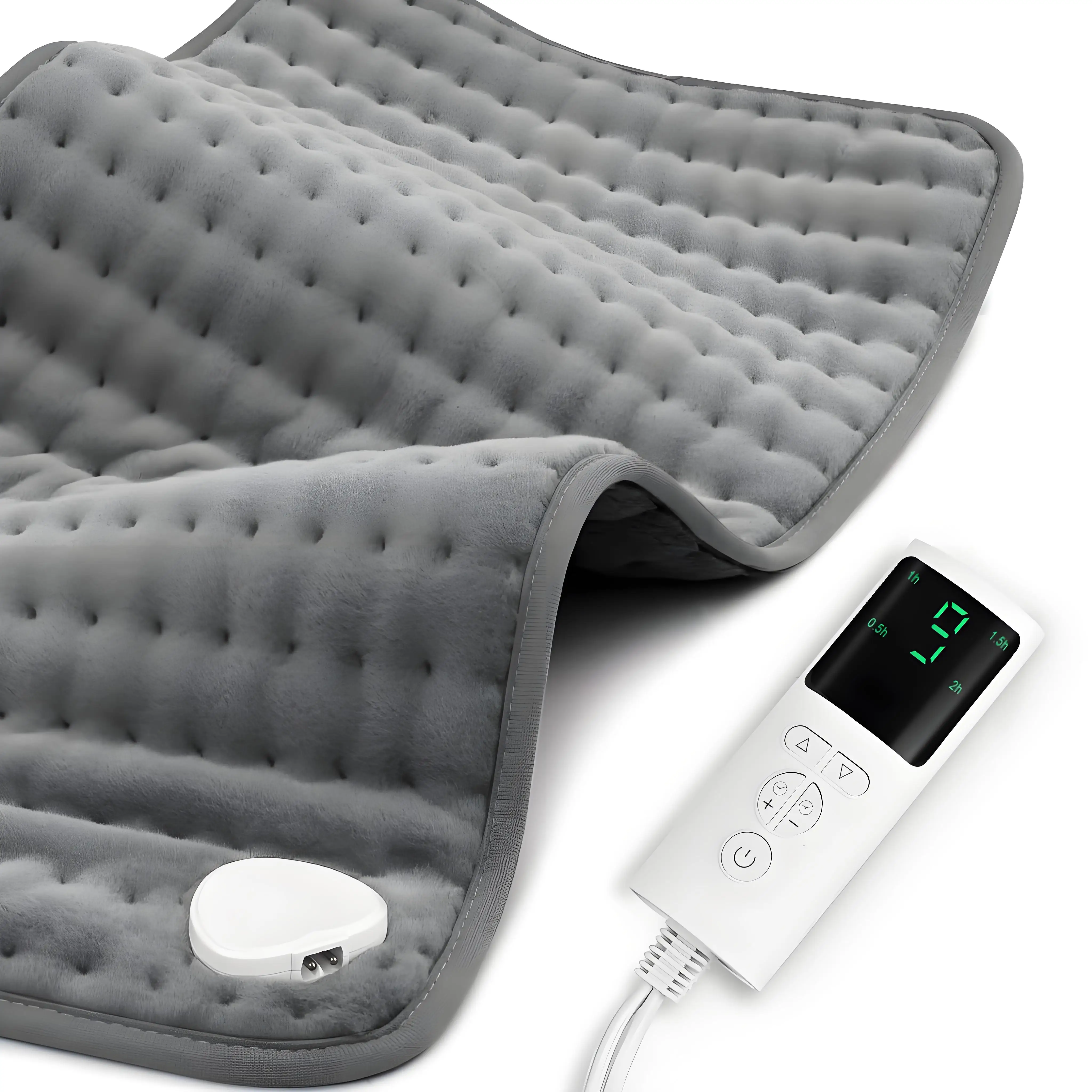 

Electric Heating Pad for Back Pain, 9 Heat Settings with Moist/Dry Therapy - Machine Washable & Auto-Off for Neck & Shoulders