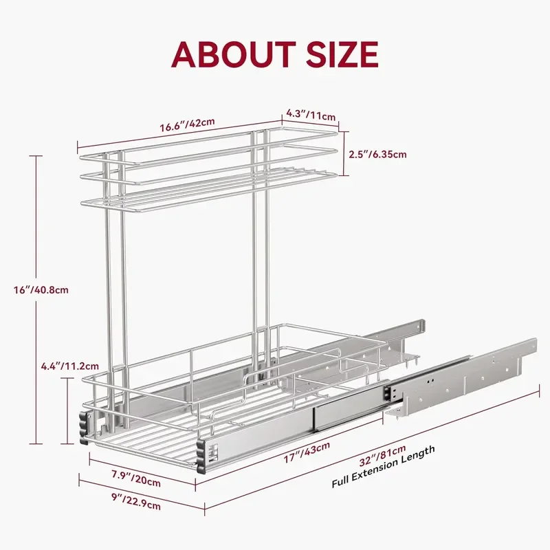 STORKING Under Sink Organizer 9