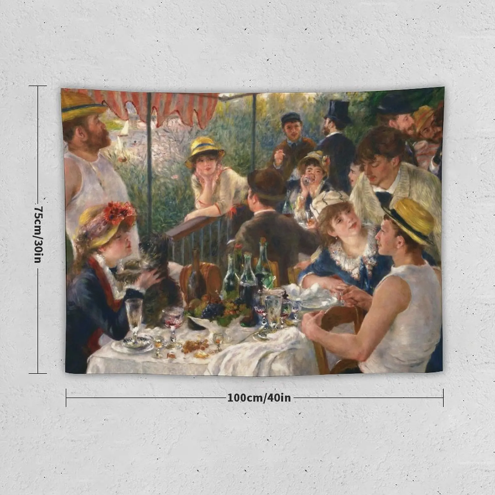 Pierre-Auguste Renoir Luncheon of the Boating Party Tapestry Wall Hangings Decoration Decoration For Rooms Tapestry