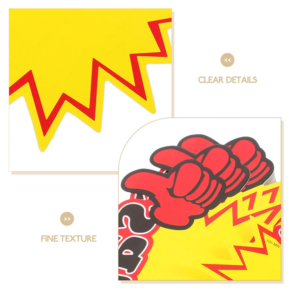 Etichette prezzo da 200 pezzi Segni di vendita vuoti per negozi al dettaglio Etichette prezzi supermercati Cartoncino giallo Display su carta