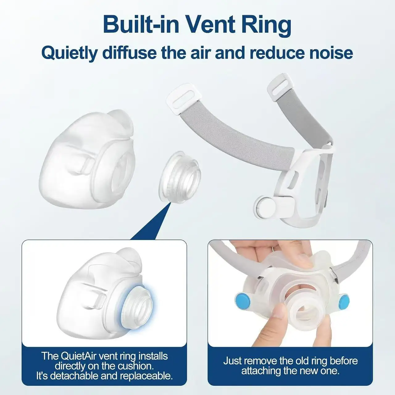Compatible Replacement Rotating Hose for Airfit F40 CPAP Mask, Sleep Apnea Breathing Machine Accessories - view 4