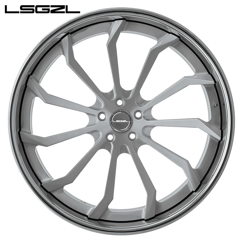 LSGZL High Strength Aluminum Alloy Forged Wheel Hub Off-Road Wheels 17-24 for F-150 Toyota Prado Jeep Wrangler Qx50 35mm Offset